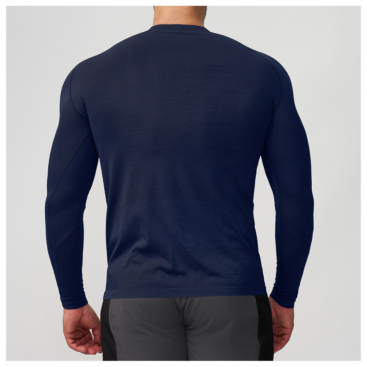 Men's Seamless Quick Dry Long Sleeve Training Shirt-thumbmail-31