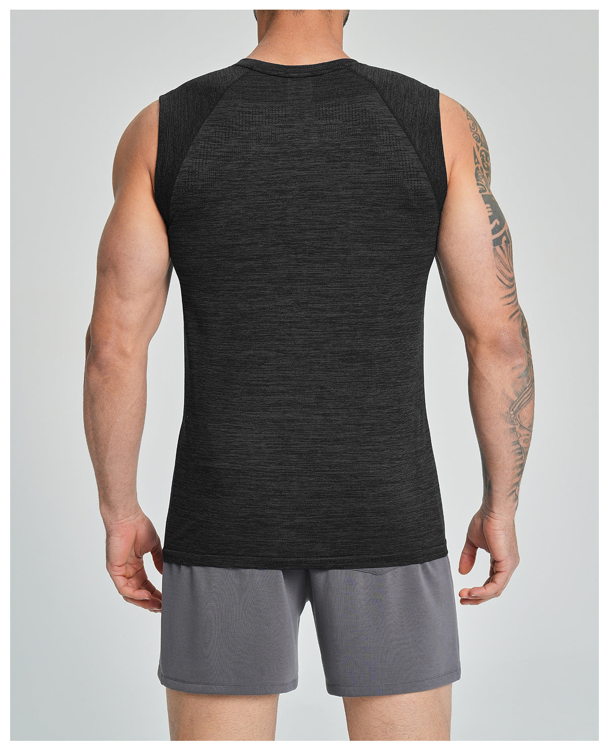 Men's Seamless Sleeveless Quick Dry Workout Tank-thumbmail-31