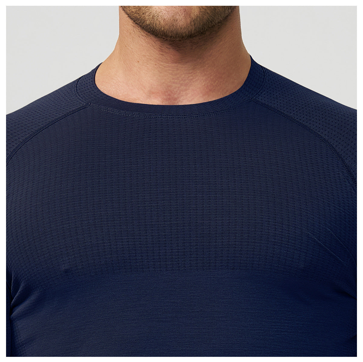 Men's Seamless Quick Dry Long Sleeve Training Shirt-thumbmail-33