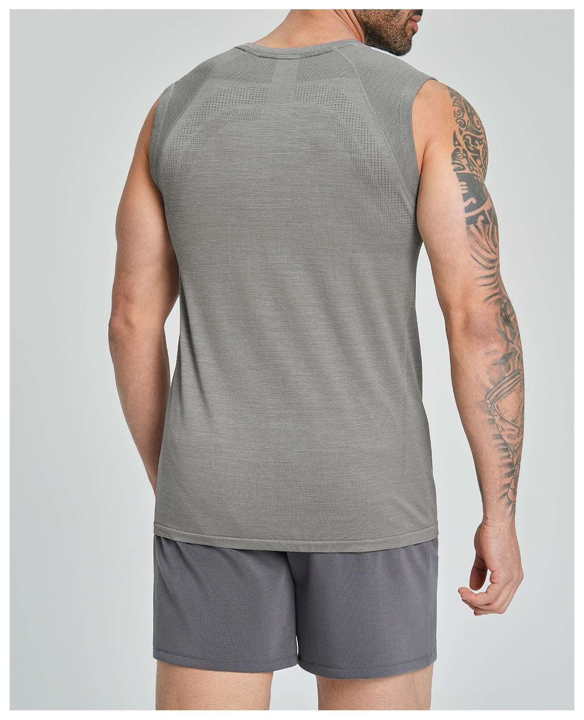 Men's Seamless Sleeveless Quick Dry Workout Tank-thumbmail-35