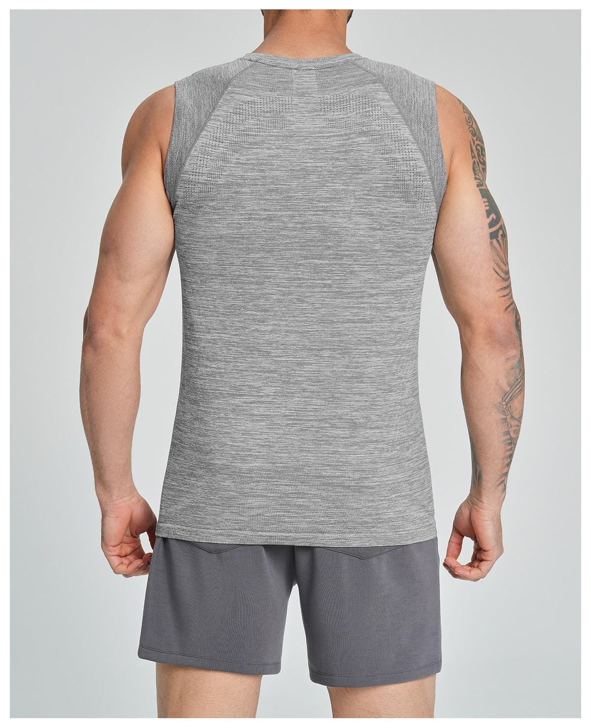 Men's Seamless Sleeveless Quick Dry Workout Tank-thumbmail-39