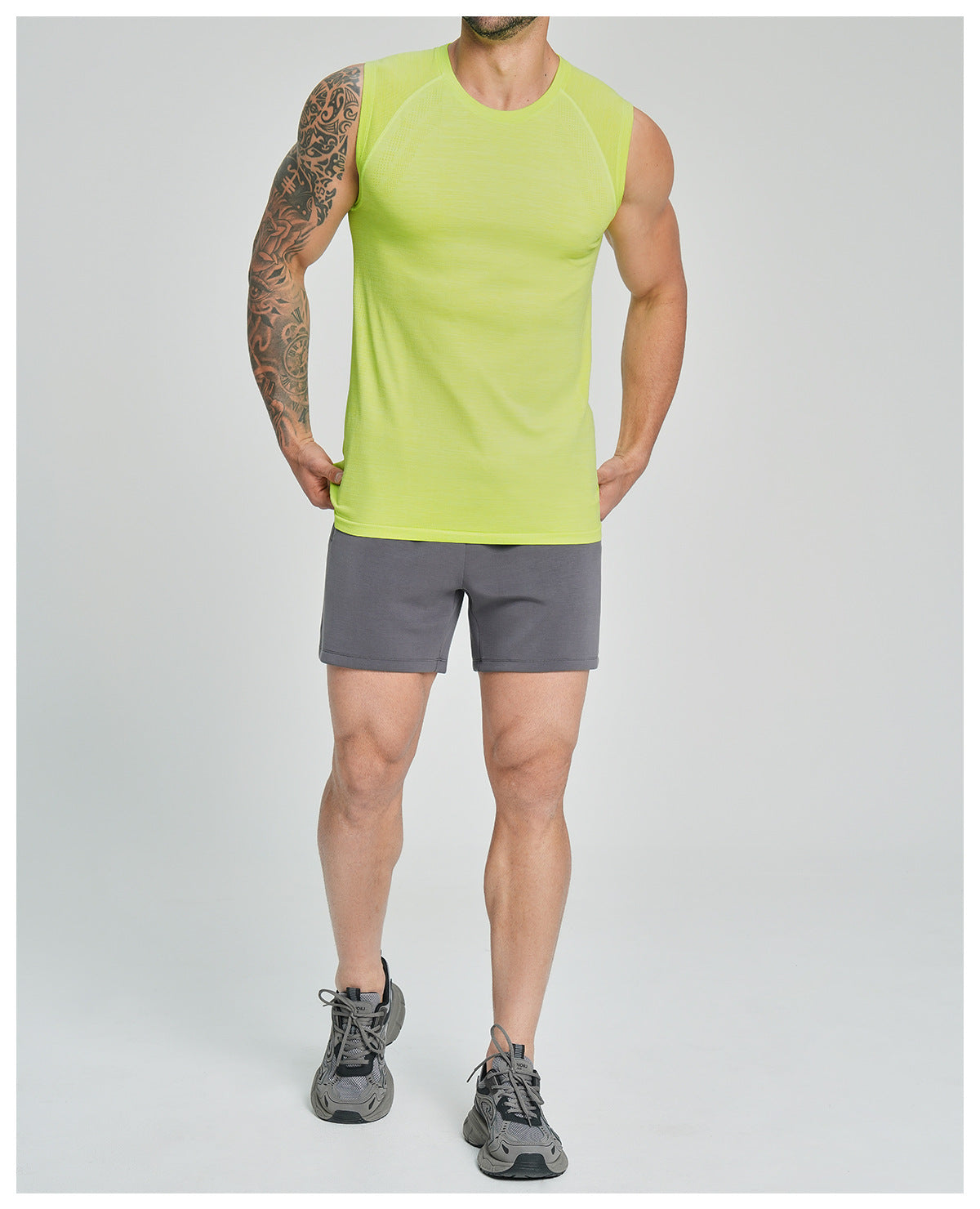 Men's Seamless Sleeveless Quick Dry Workout Tank-thumbmail-40