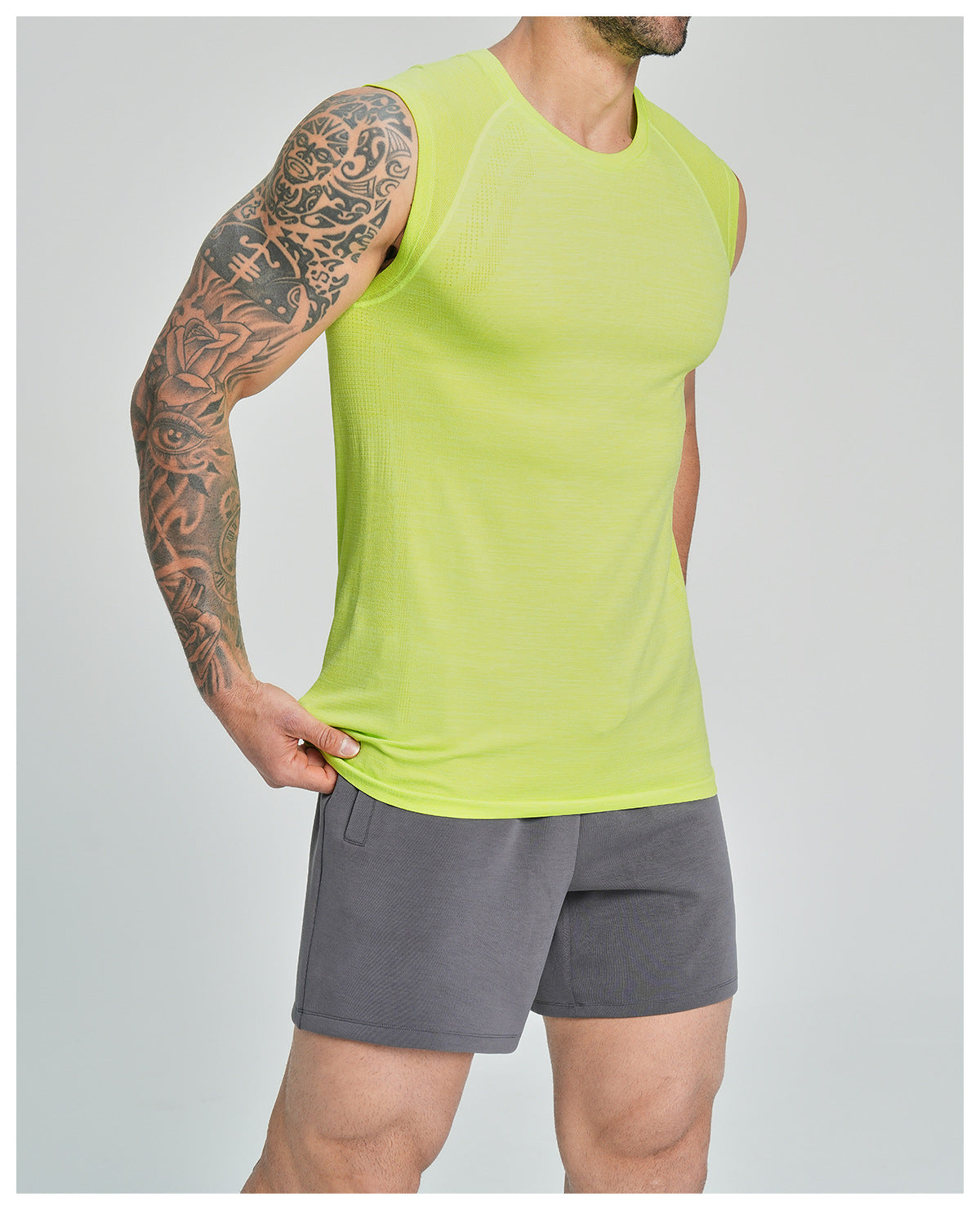 Men's Seamless Sleeveless Quick Dry Workout Tank-thumbmail-41