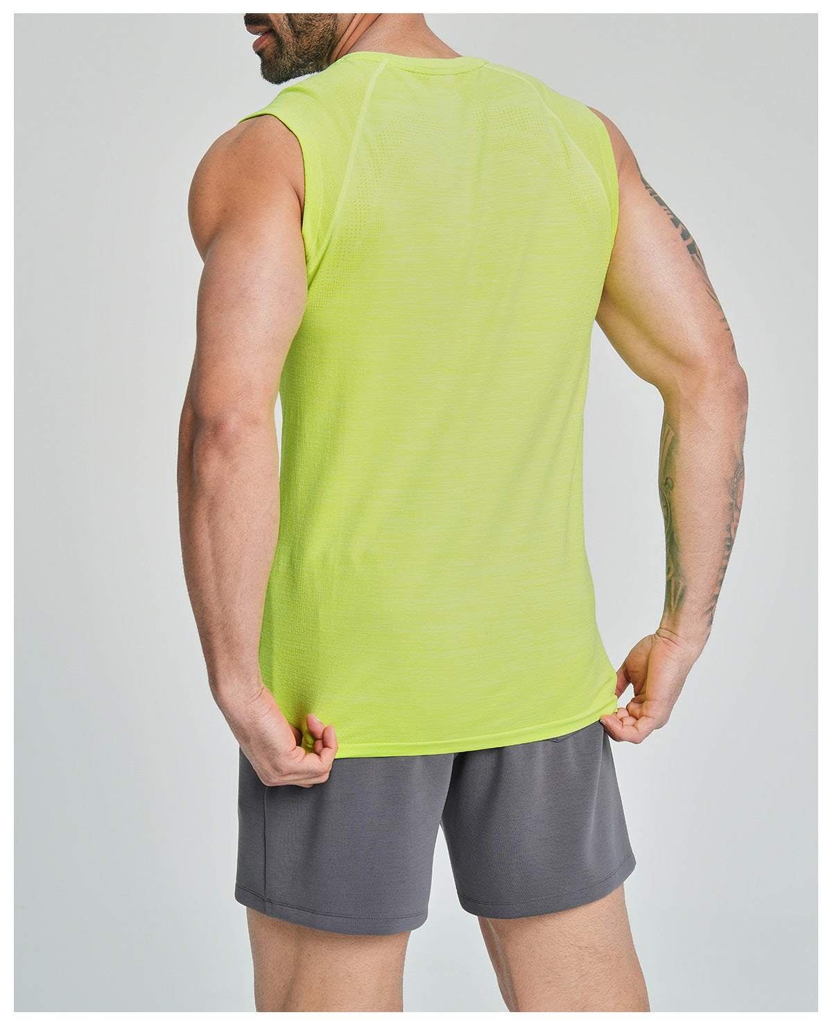 Men's Seamless Sleeveless Quick Dry Workout Tank-thumbmail-42