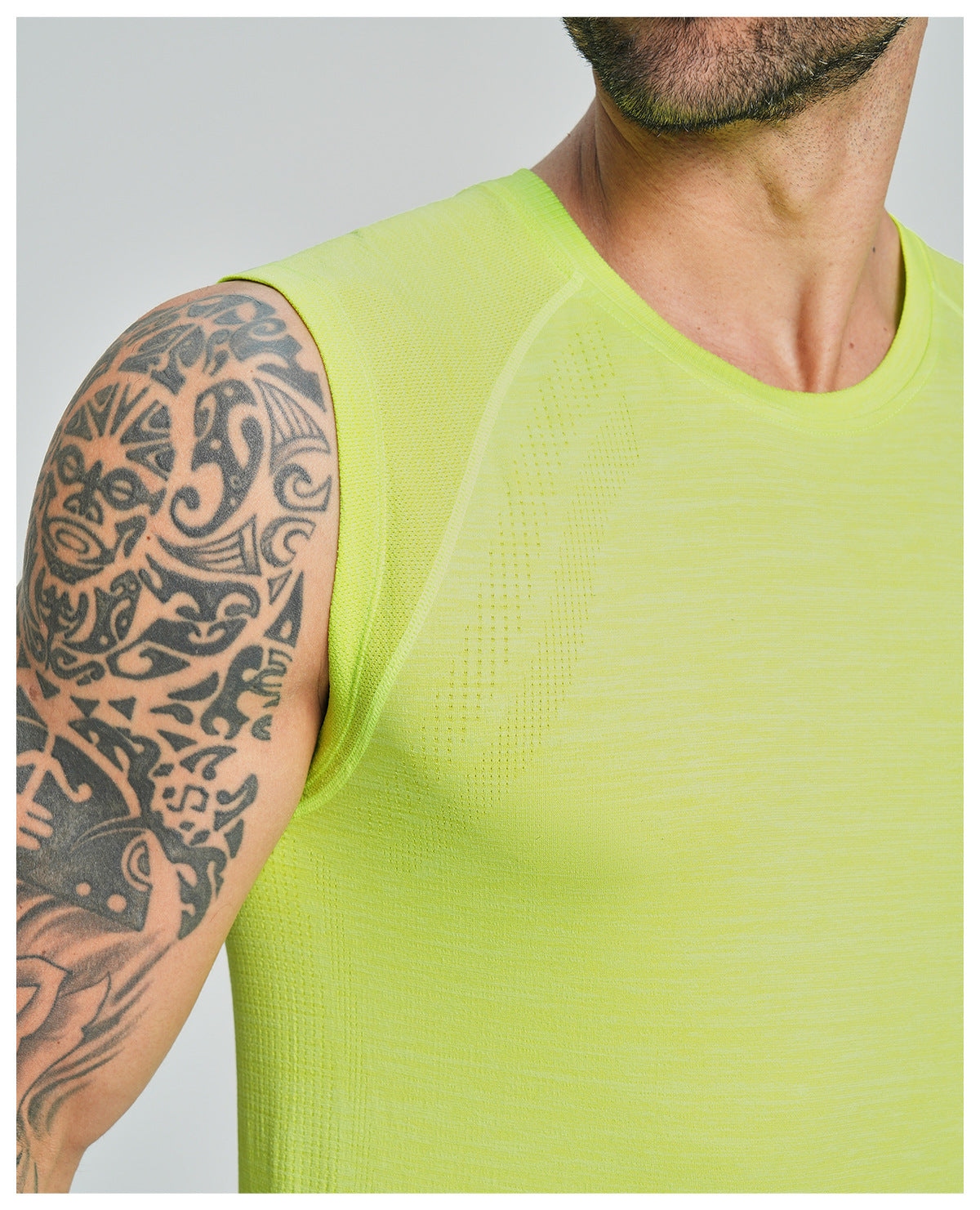 Men's Seamless Sleeveless Quick Dry Workout Tank-thumbmail-43