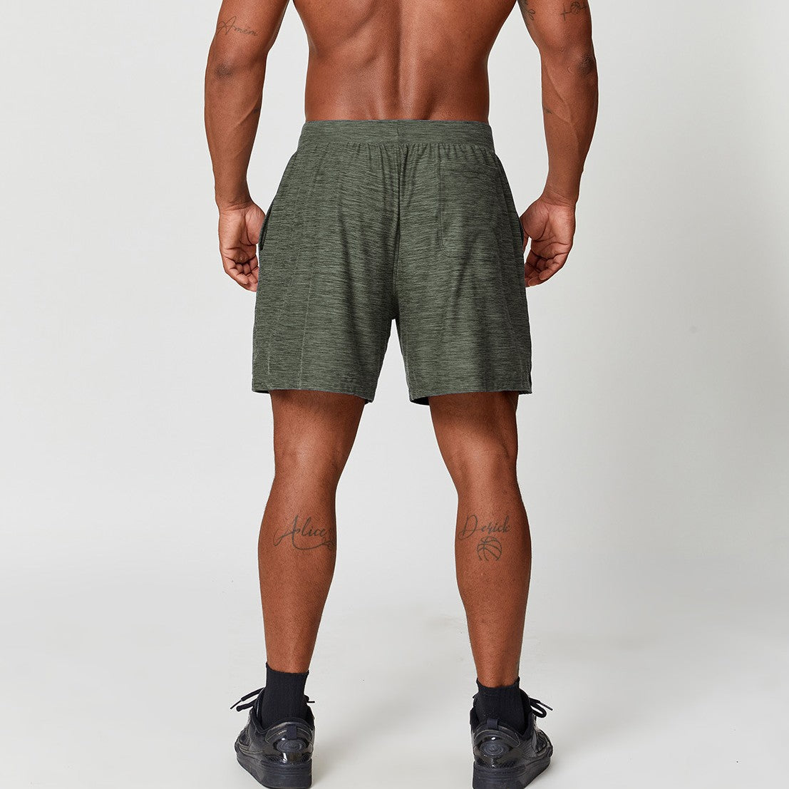 Men's Quick Dry Stretch Athletic Shorts-thumbmail-3