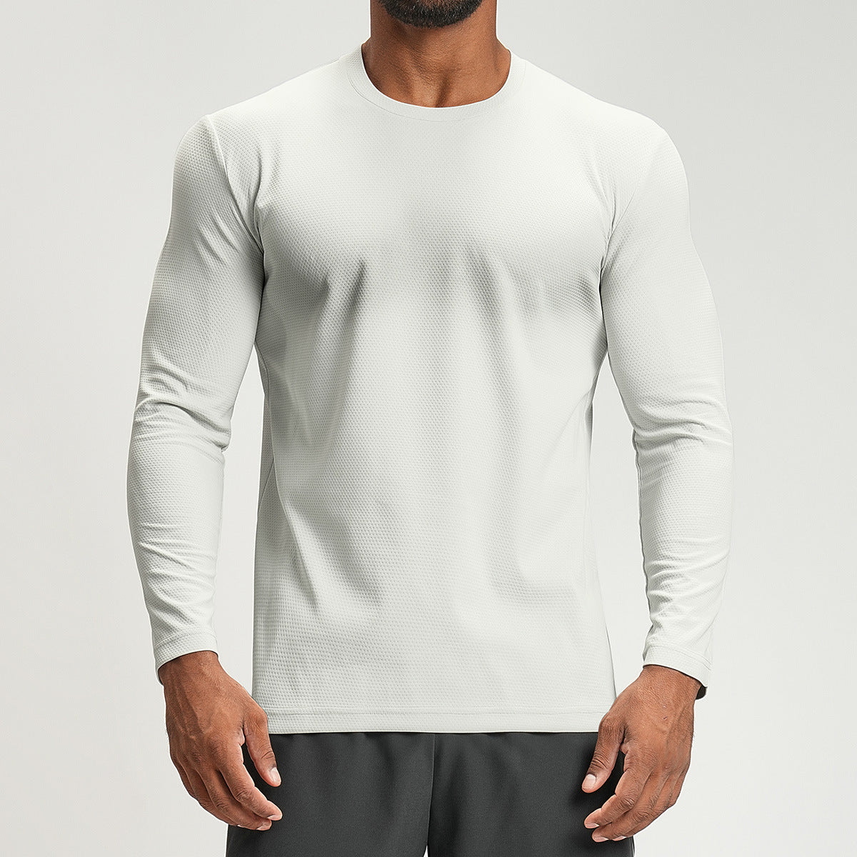 Men's Long Sleeve Breathable Athletic Shirt-thumbmail-9