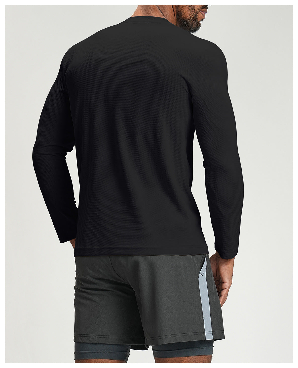 Men's Long Sleeve Breathable Athletic Shirt-thumbmail-14