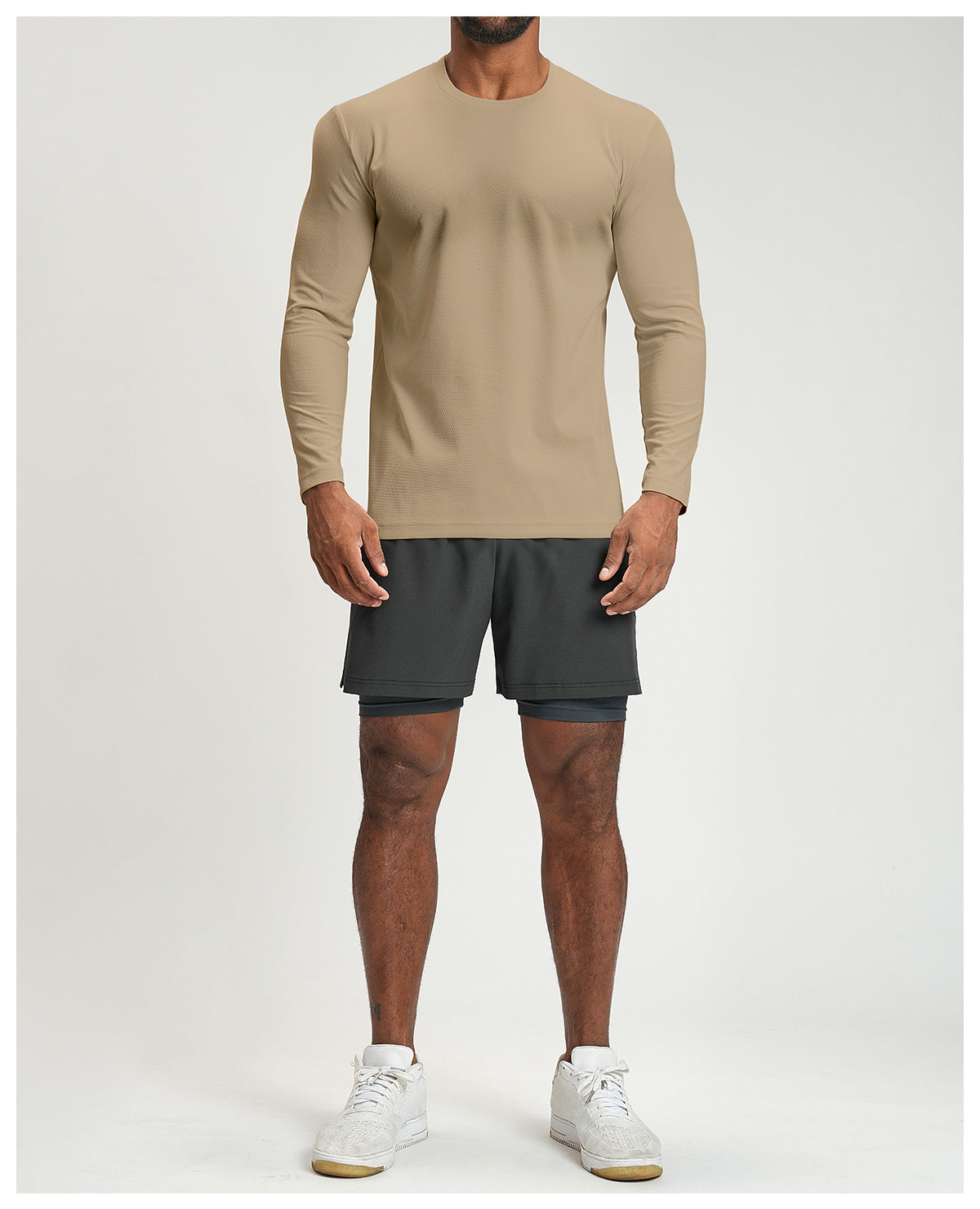 Men's Long Sleeve Breathable Athletic Shirt-thumbmail-17