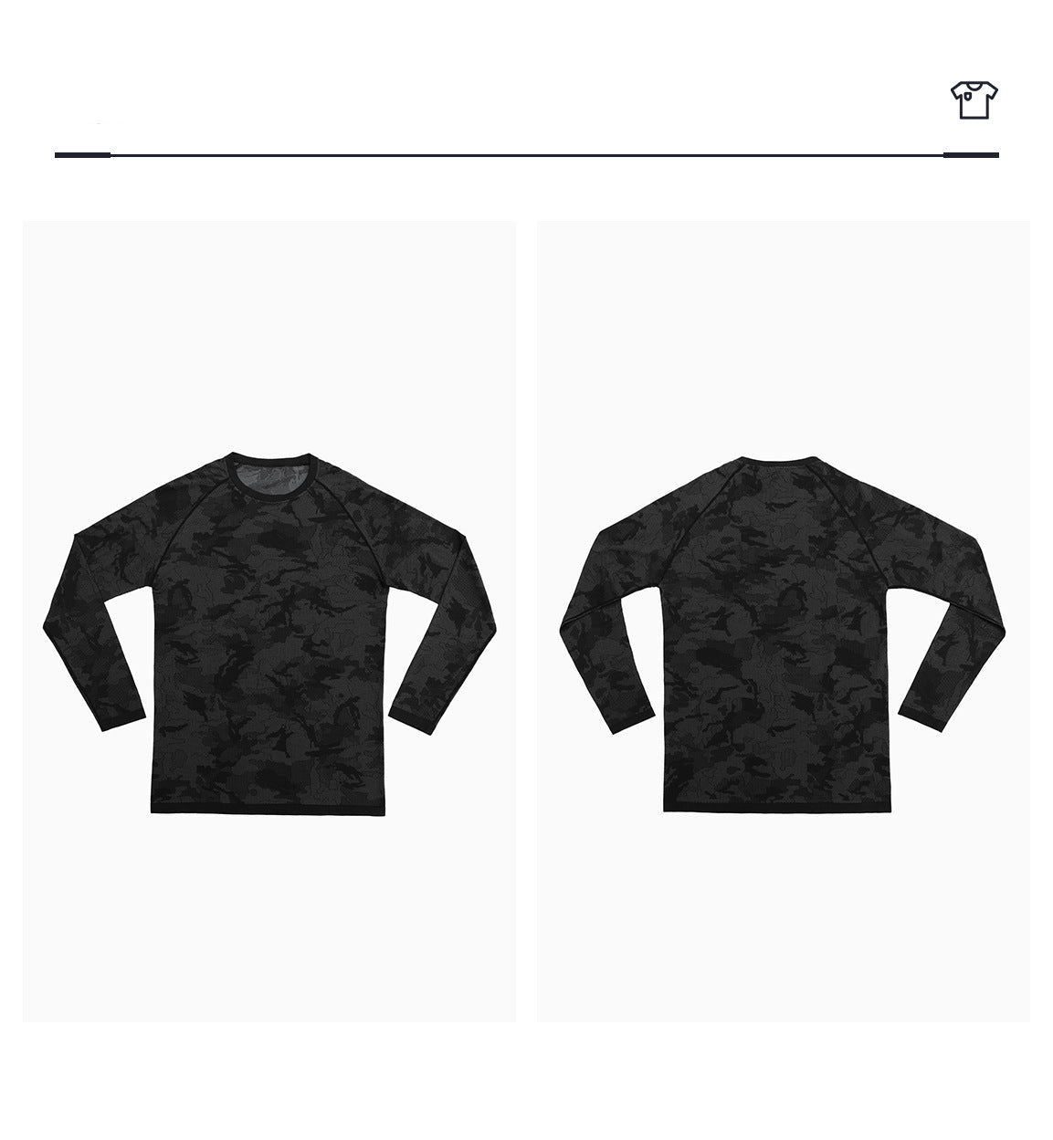 Men's Jacquard Seamless Long Sleeve Training Top-thumbmail-20