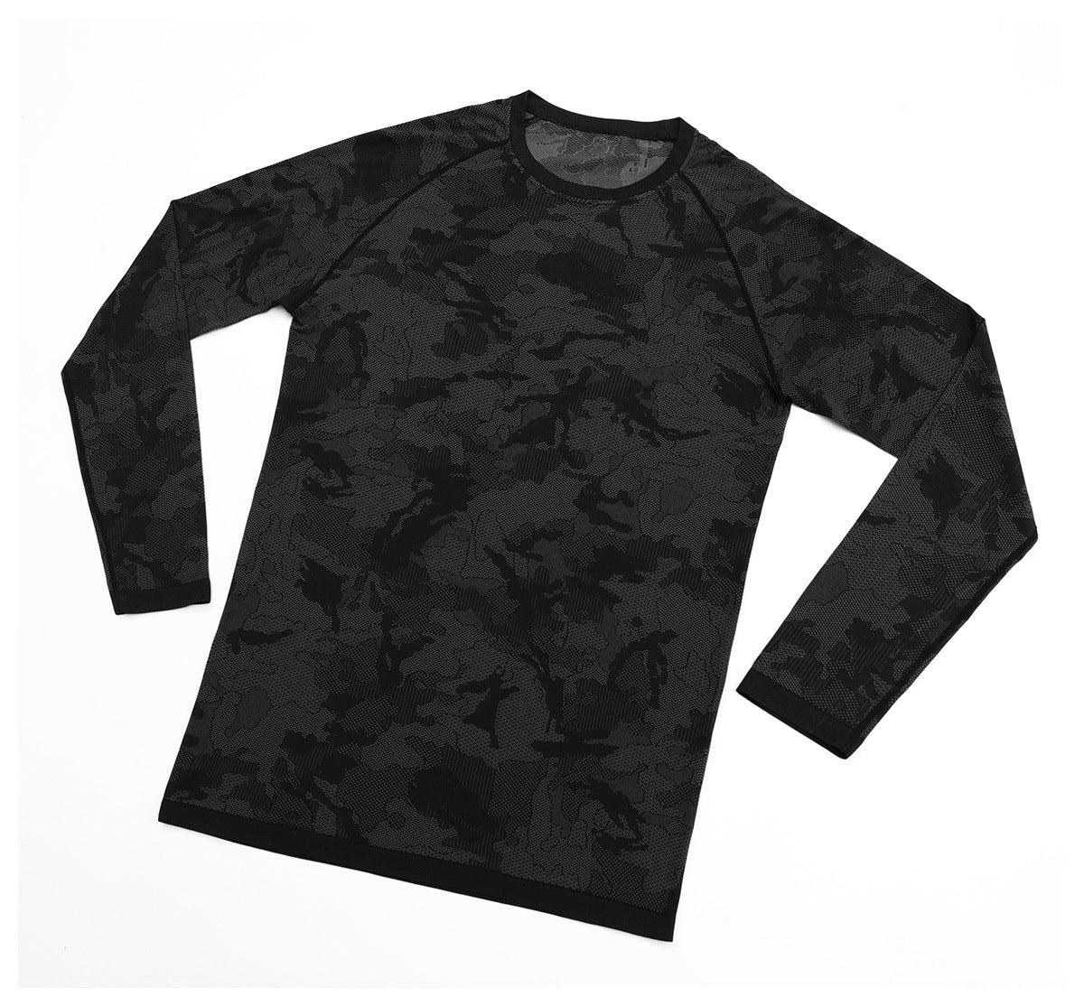 Men's Jacquard Seamless Long Sleeve Training Top-thumbmail-21