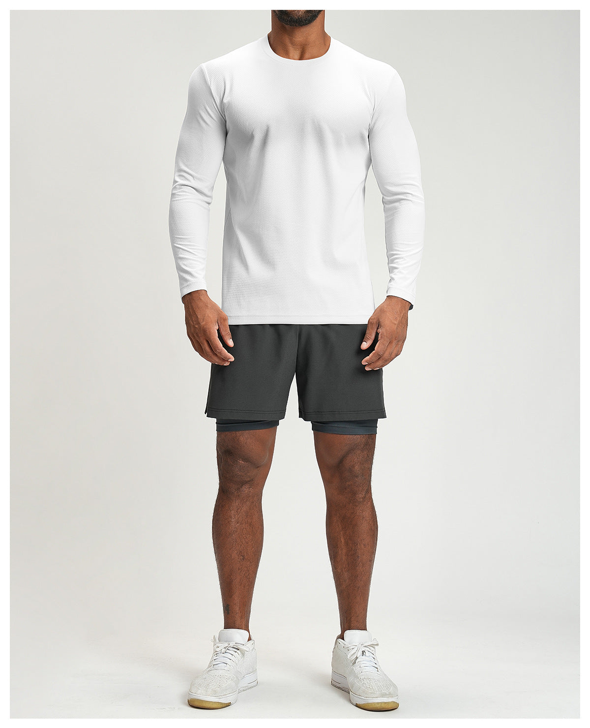 Men's Long Sleeve Breathable Athletic Shirt-thumbmail-22