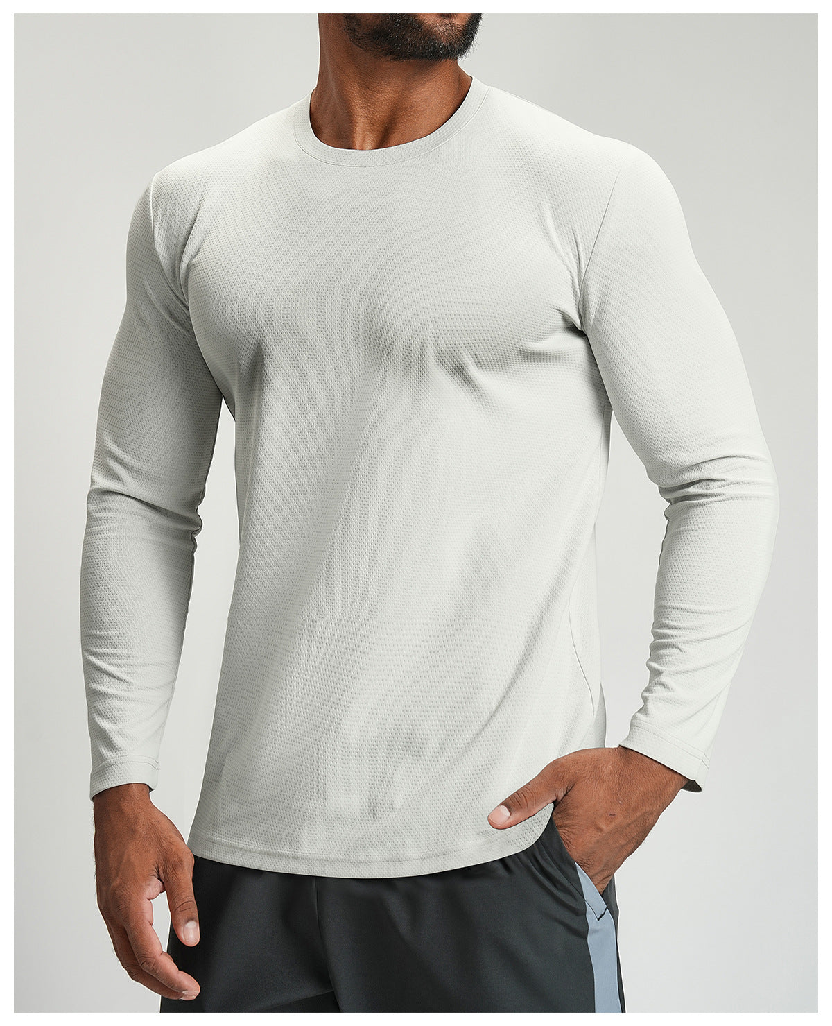 Men's Long Sleeve Breathable Athletic Shirt-thumbmail-28