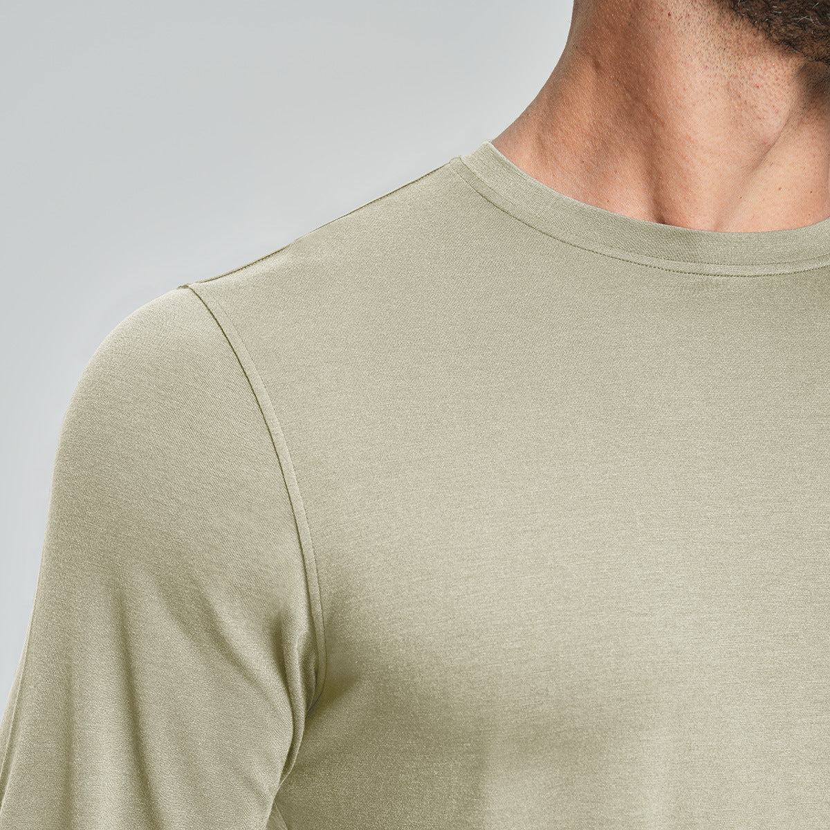 Men's Merino Wool Blend Long Sleeve Performance Shirt-thumbmail-5