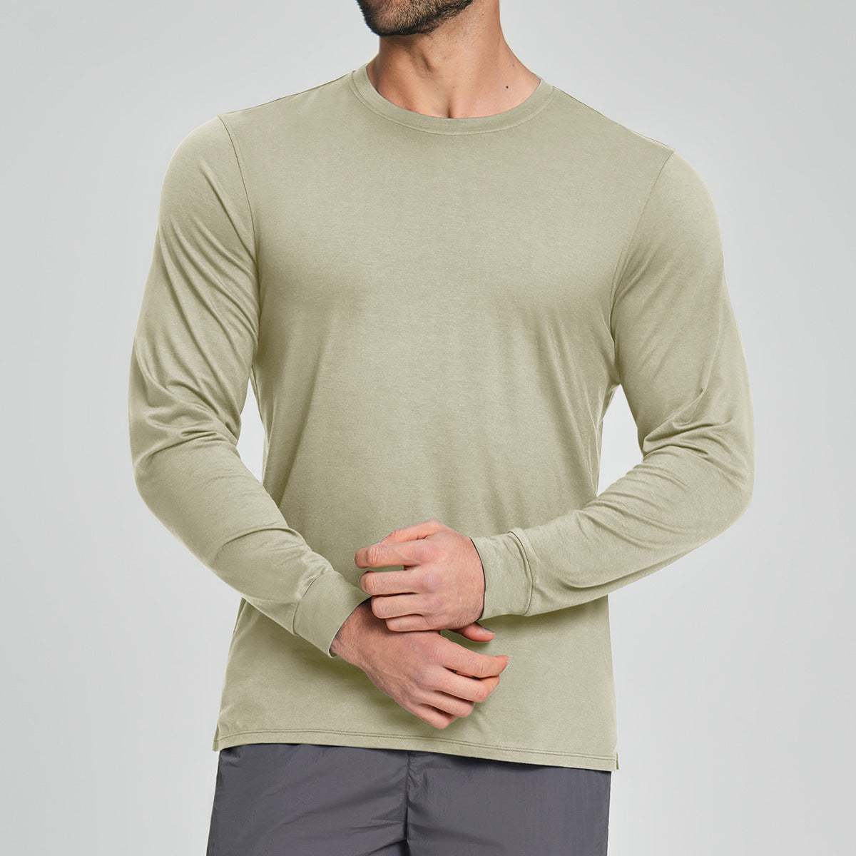 Men's Merino Wool Blend Long Sleeve Performance Shirt-thumbmail-8