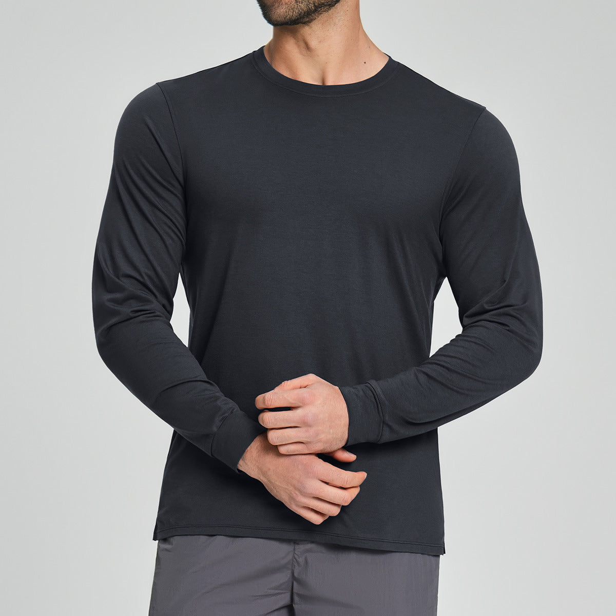 Men's Merino Wool Blend Long Sleeve Performance Shirt-thumbmail-10