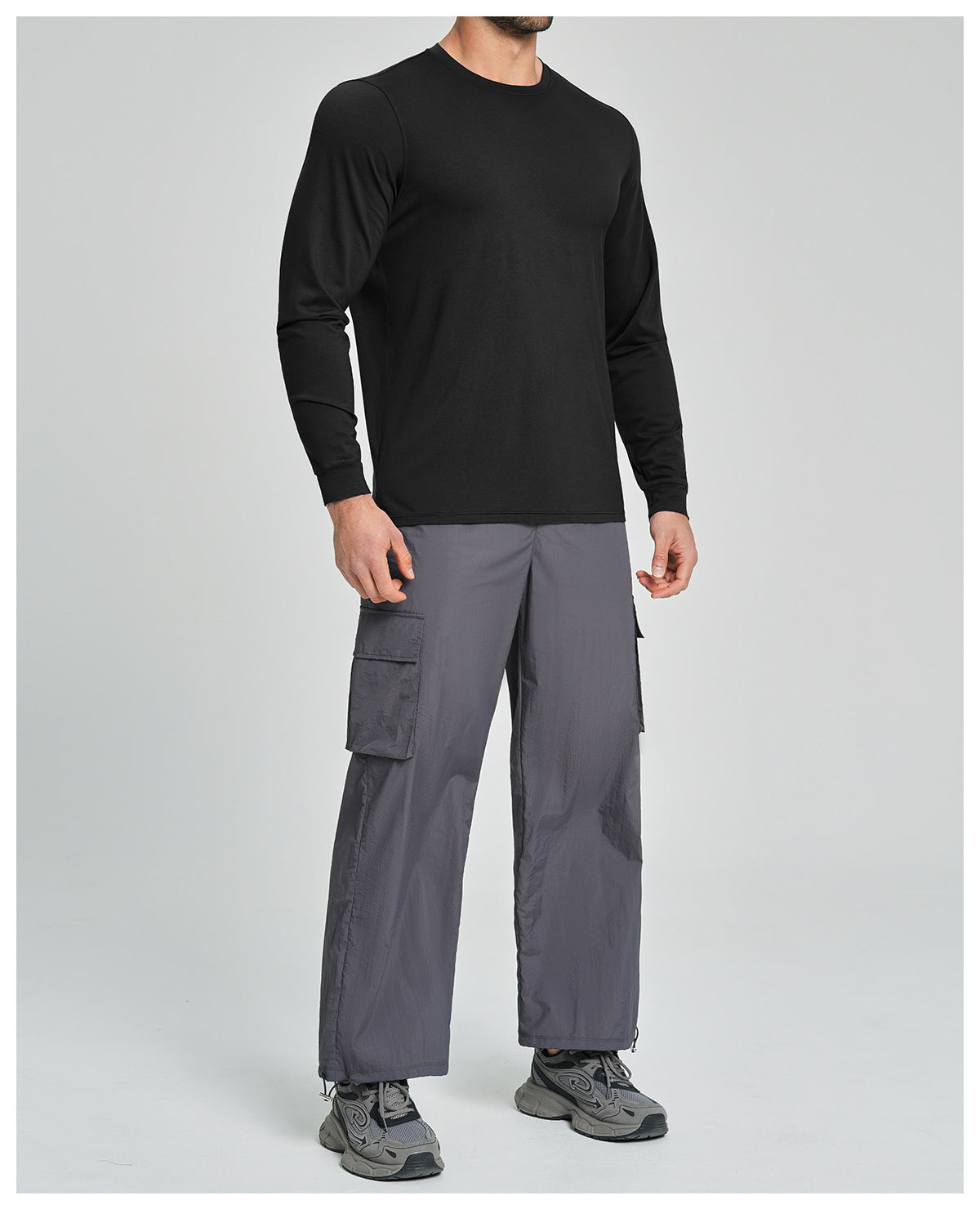 Men's Merino Wool Blend Long Sleeve Performance Shirt-thumbmail-12