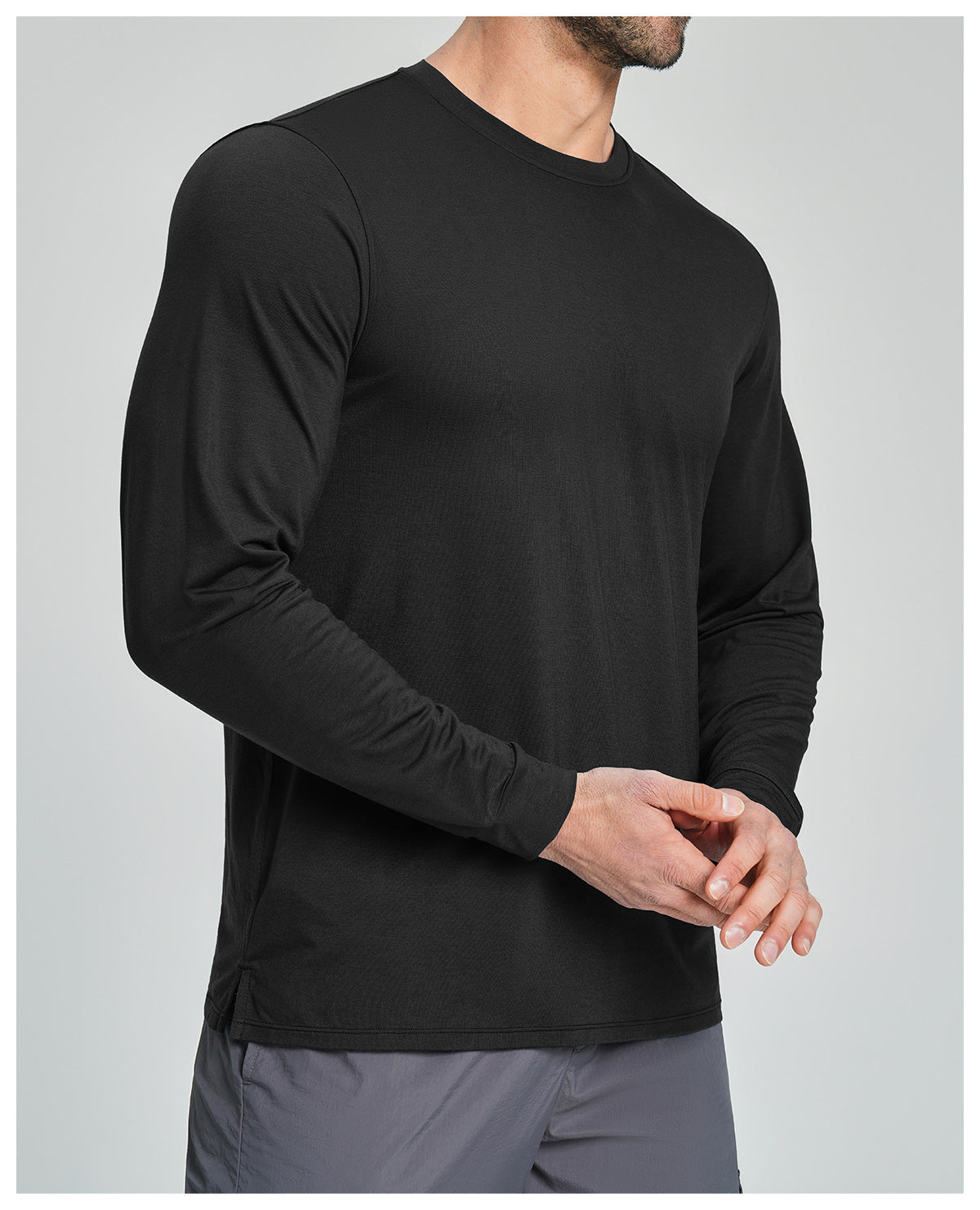 Men's Merino Wool Blend Long Sleeve Performance Shirt-thumbmail-14