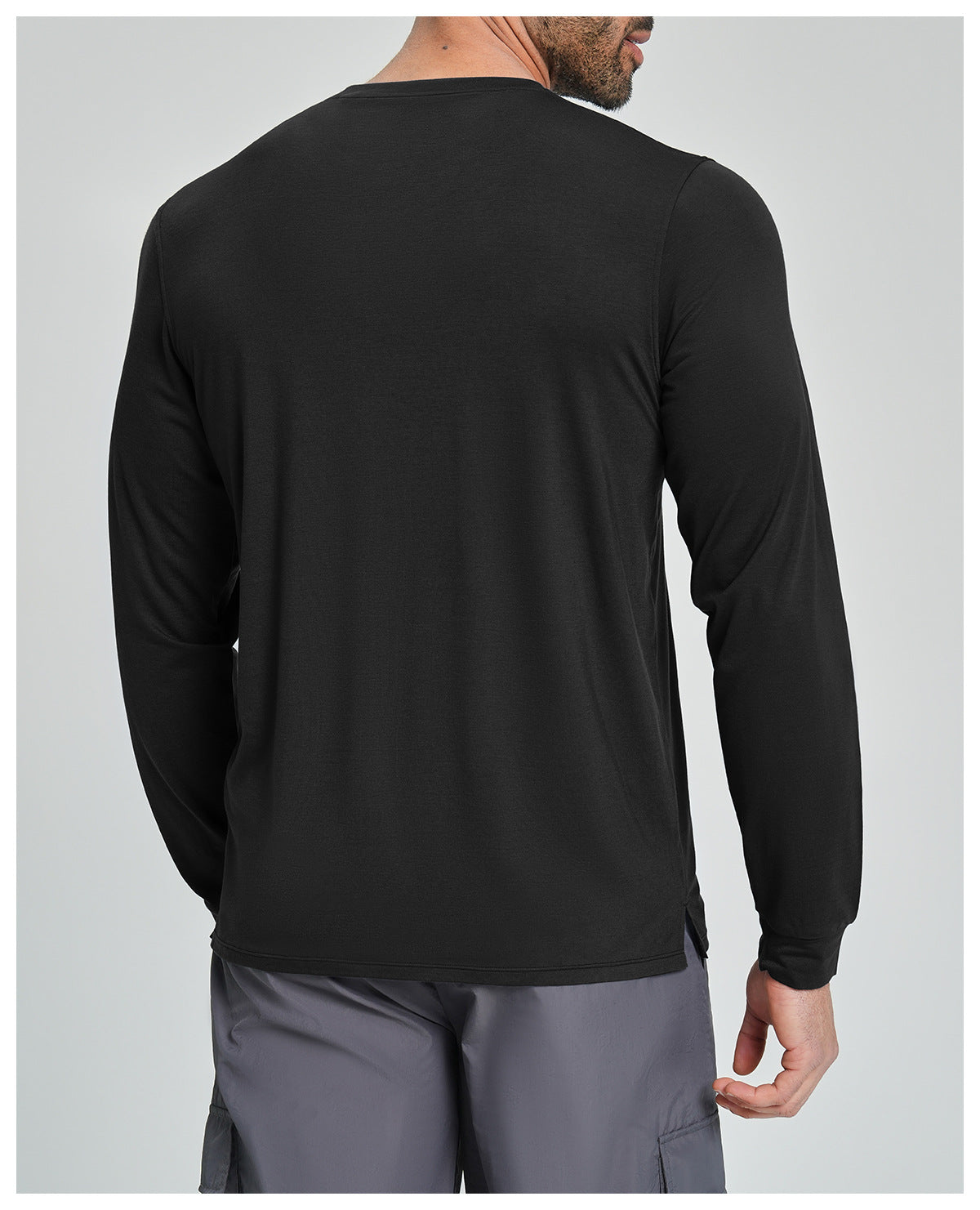 Men's Merino Wool Blend Long Sleeve Performance Shirt-thumbmail-15