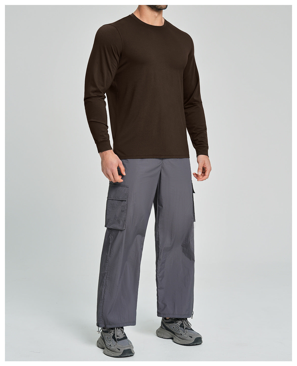 Men's Merino Wool Blend Long Sleeve Performance Shirt-thumbmail-17