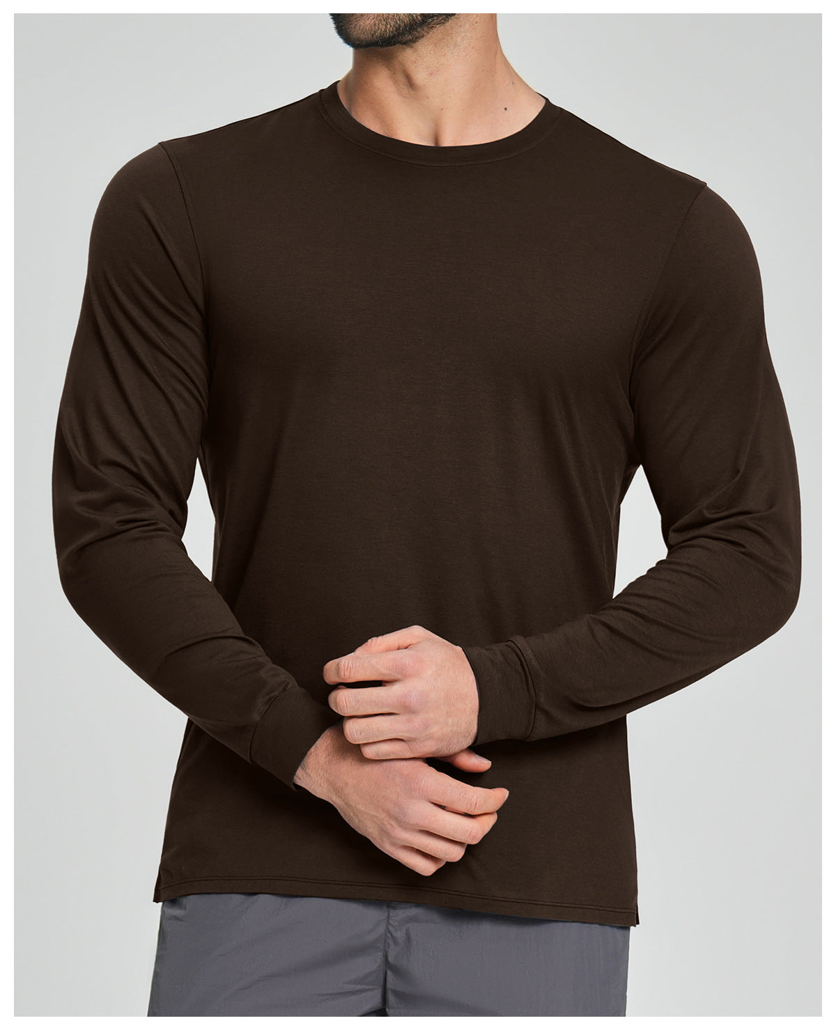 Men's Merino Wool Blend Long Sleeve Performance Shirt-thumbmail-18