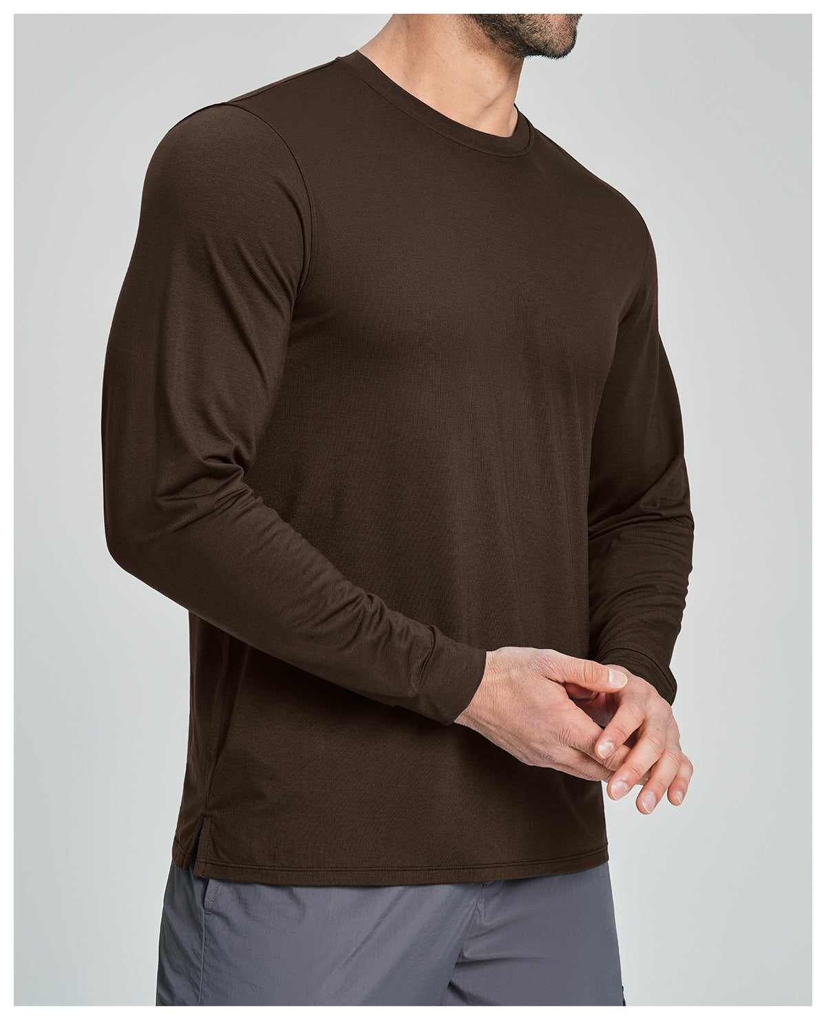 Men's Merino Wool Blend Long Sleeve Performance Shirt-thumbmail-19