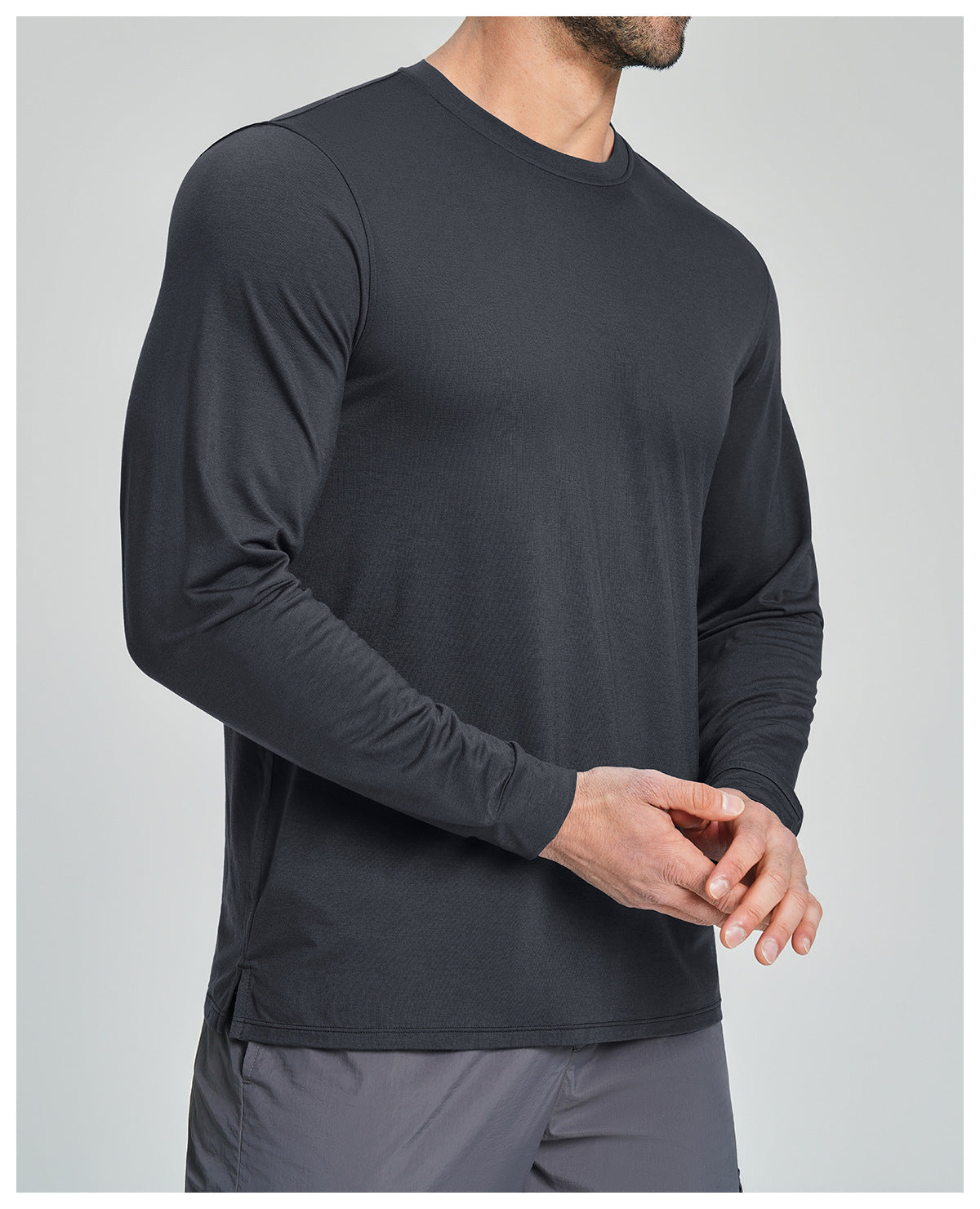 Men's Merino Wool Blend Long Sleeve Performance Shirt-thumbmail-24