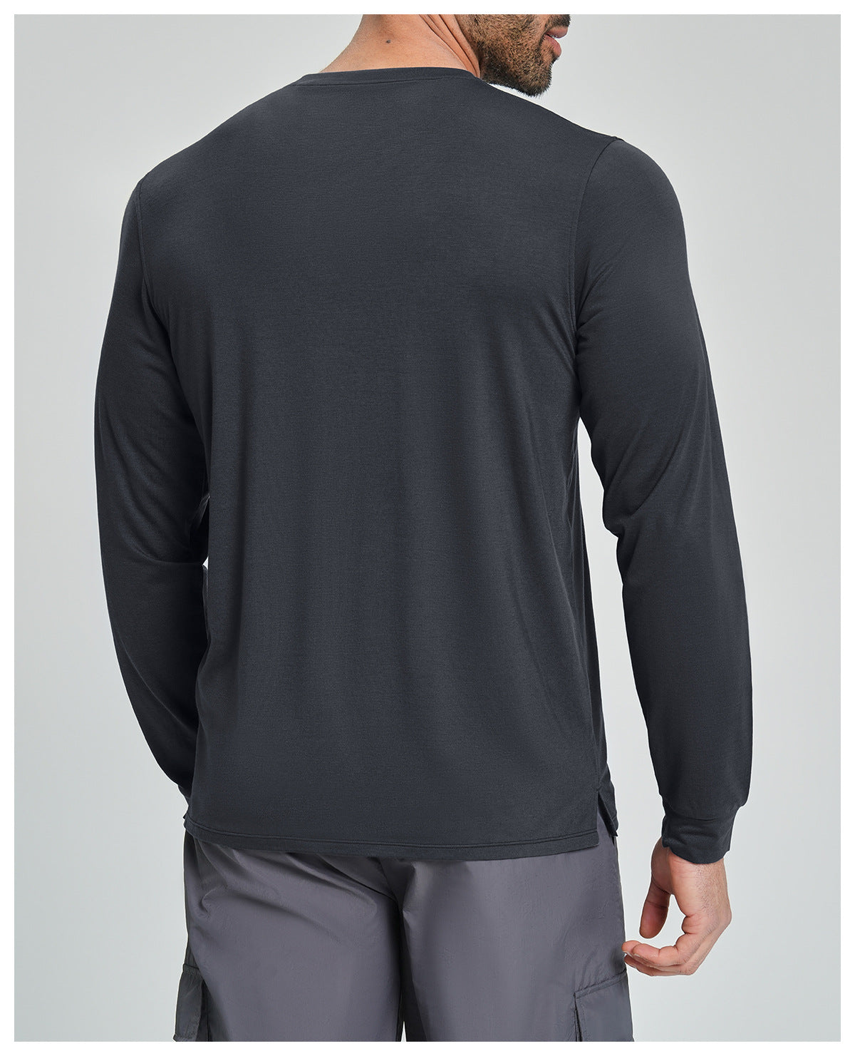 Men's Merino Wool Blend Long Sleeve Performance Shirt-thumbmail-25