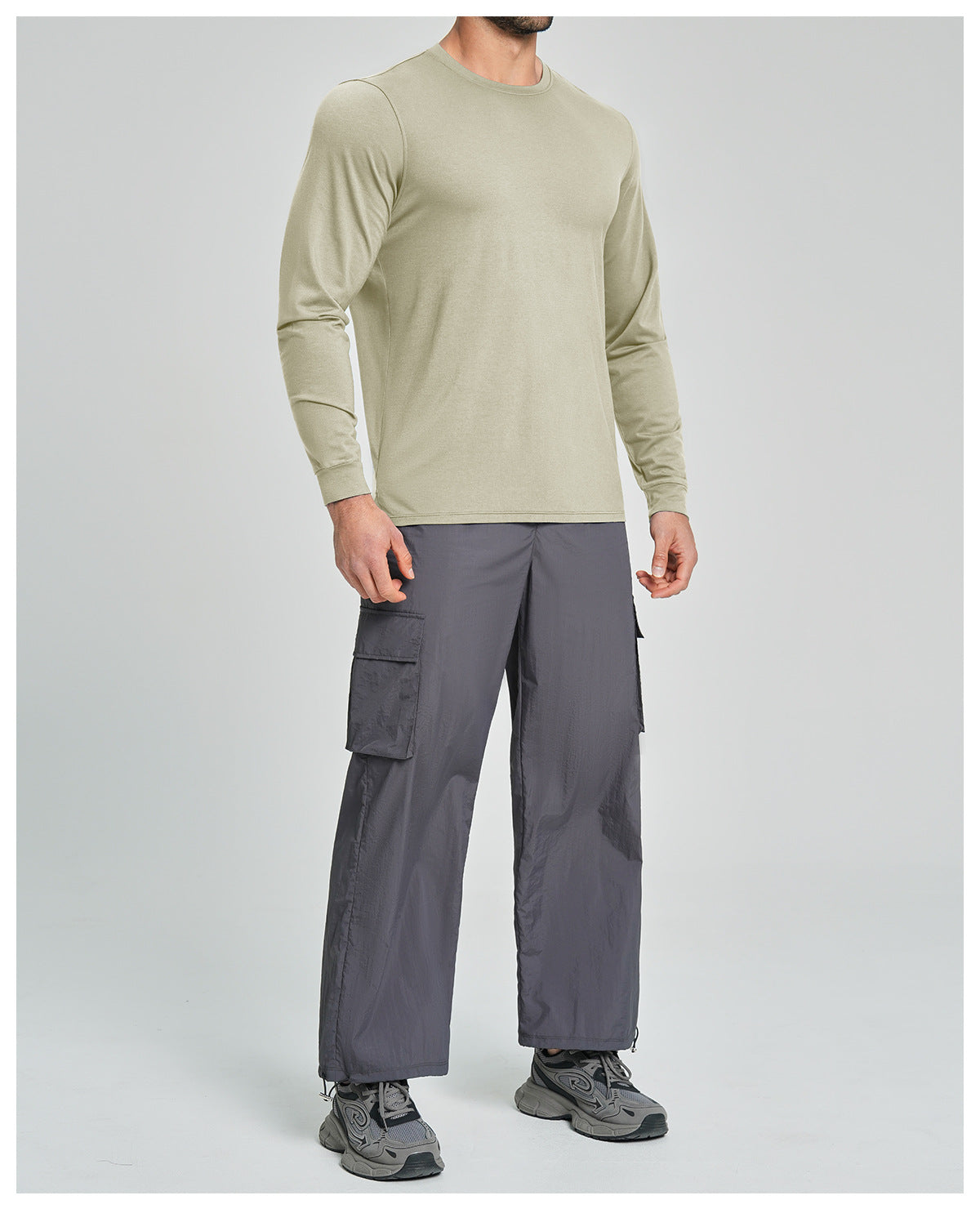 Men's Merino Wool Blend Long Sleeve Performance Shirt-thumbmail-27
