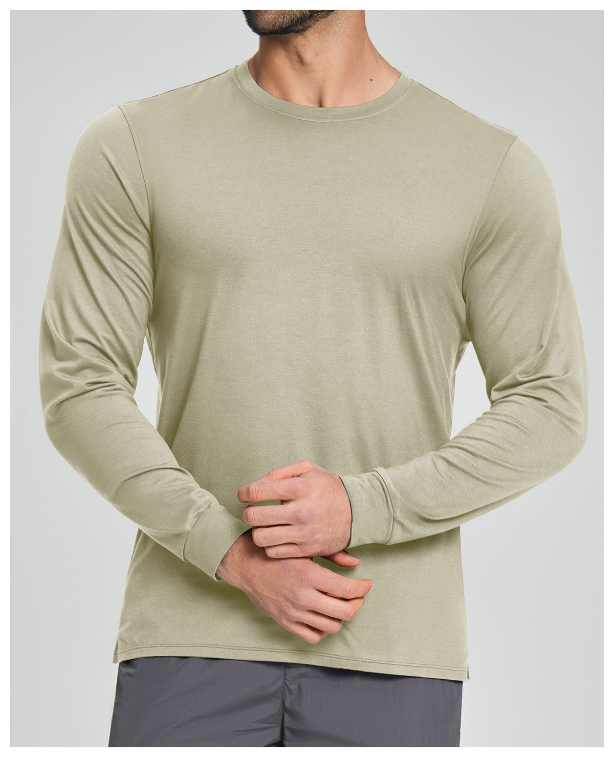 Men's Merino Wool Blend Long Sleeve Performance Shirt-thumbmail-28