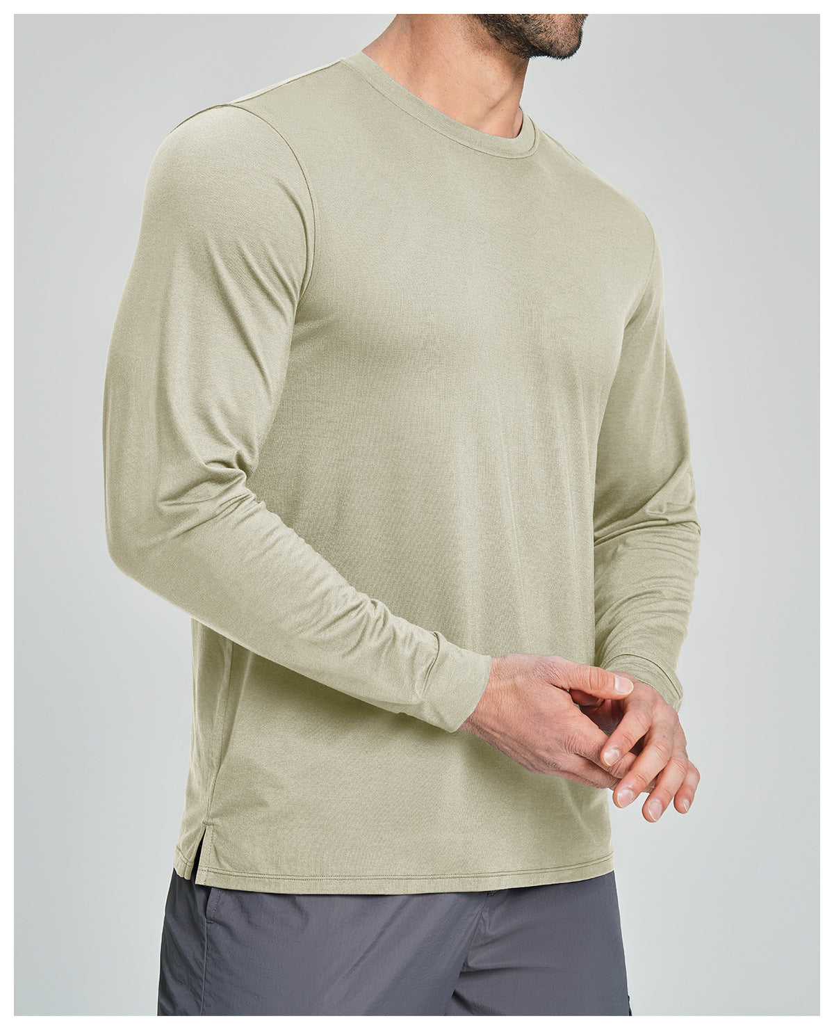 Men's Merino Wool Blend Long Sleeve Performance Shirt-thumbmail-29