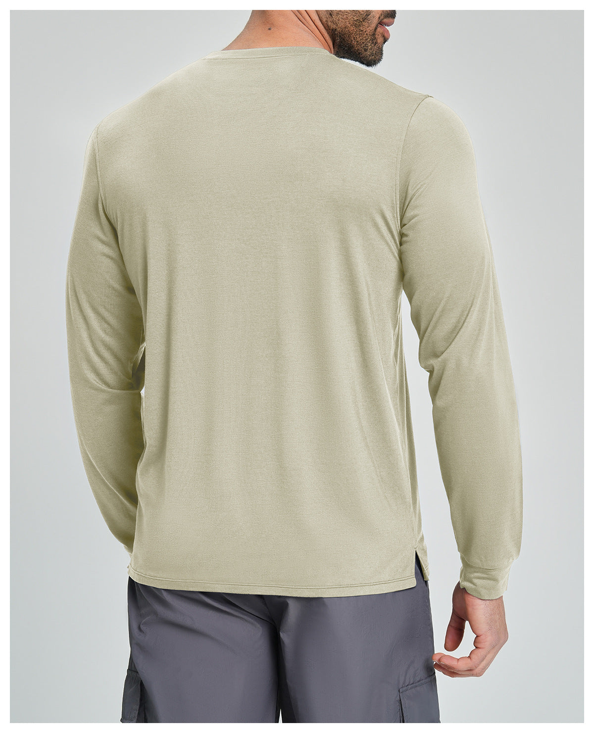 Men's Merino Wool Blend Long Sleeve Performance Shirt-thumbmail-30