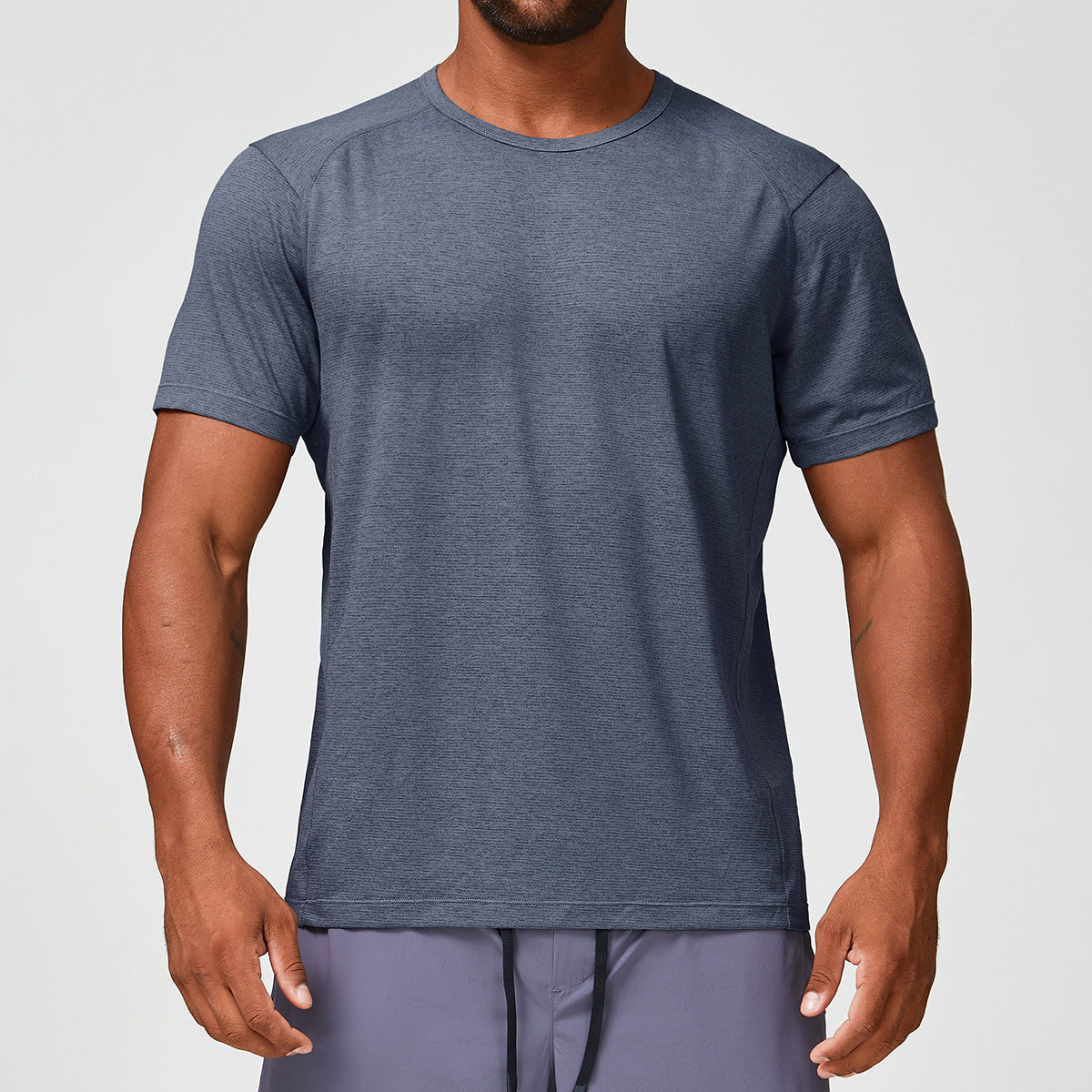 Men's Heathered Quick Dry Performance T-Shirt-thumbmail-2