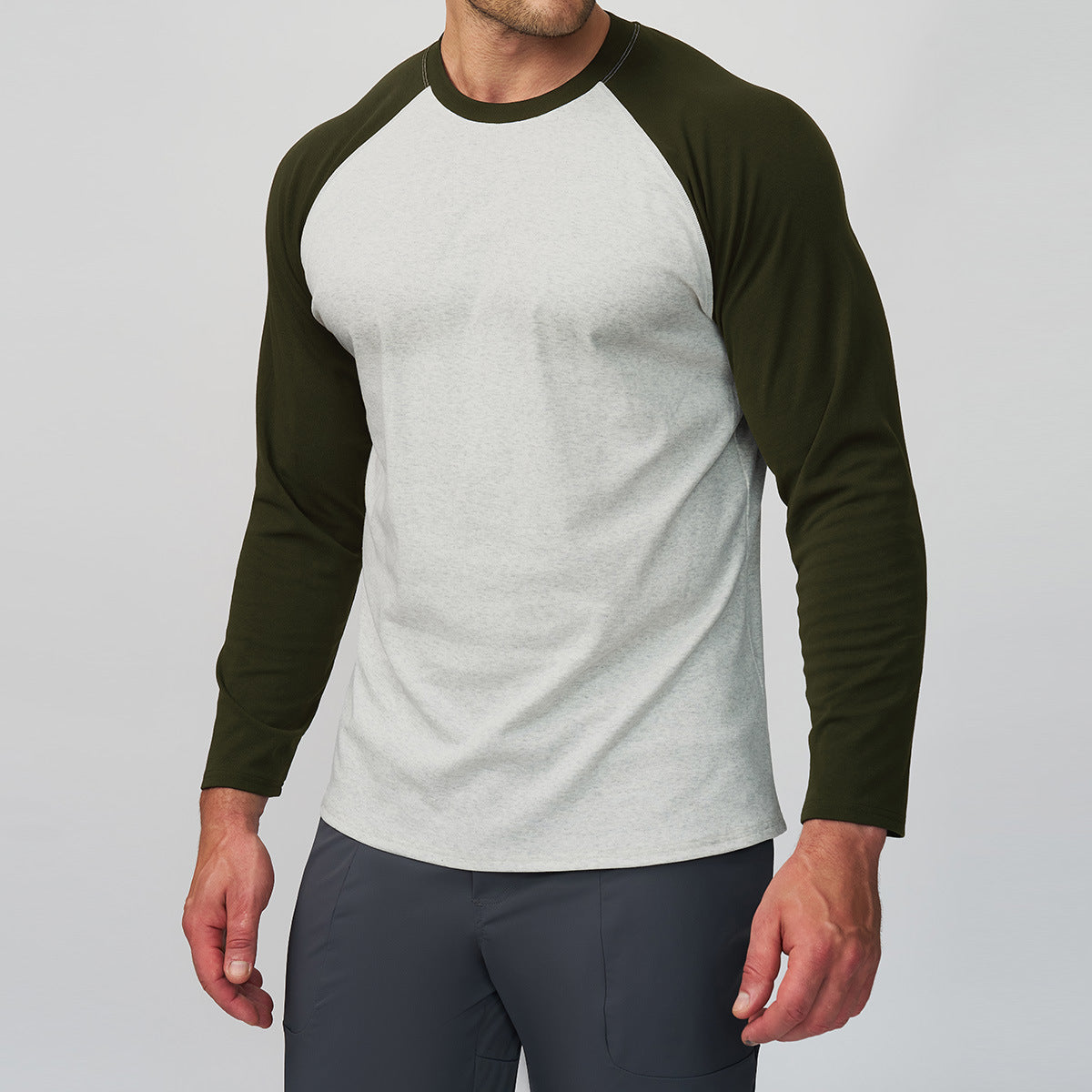 Men's Colorblock Raglan Sleeve Athletic T-Shirt-thumbmail-7