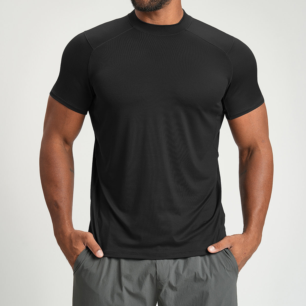 Men's Crew Neck Stretch Performance T-Shirt-thumbmail-2