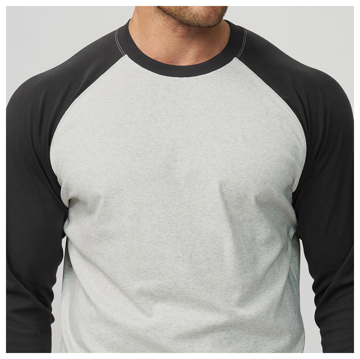 Men's Colorblock Raglan Sleeve Athletic T-Shirt-thumbmail-10
