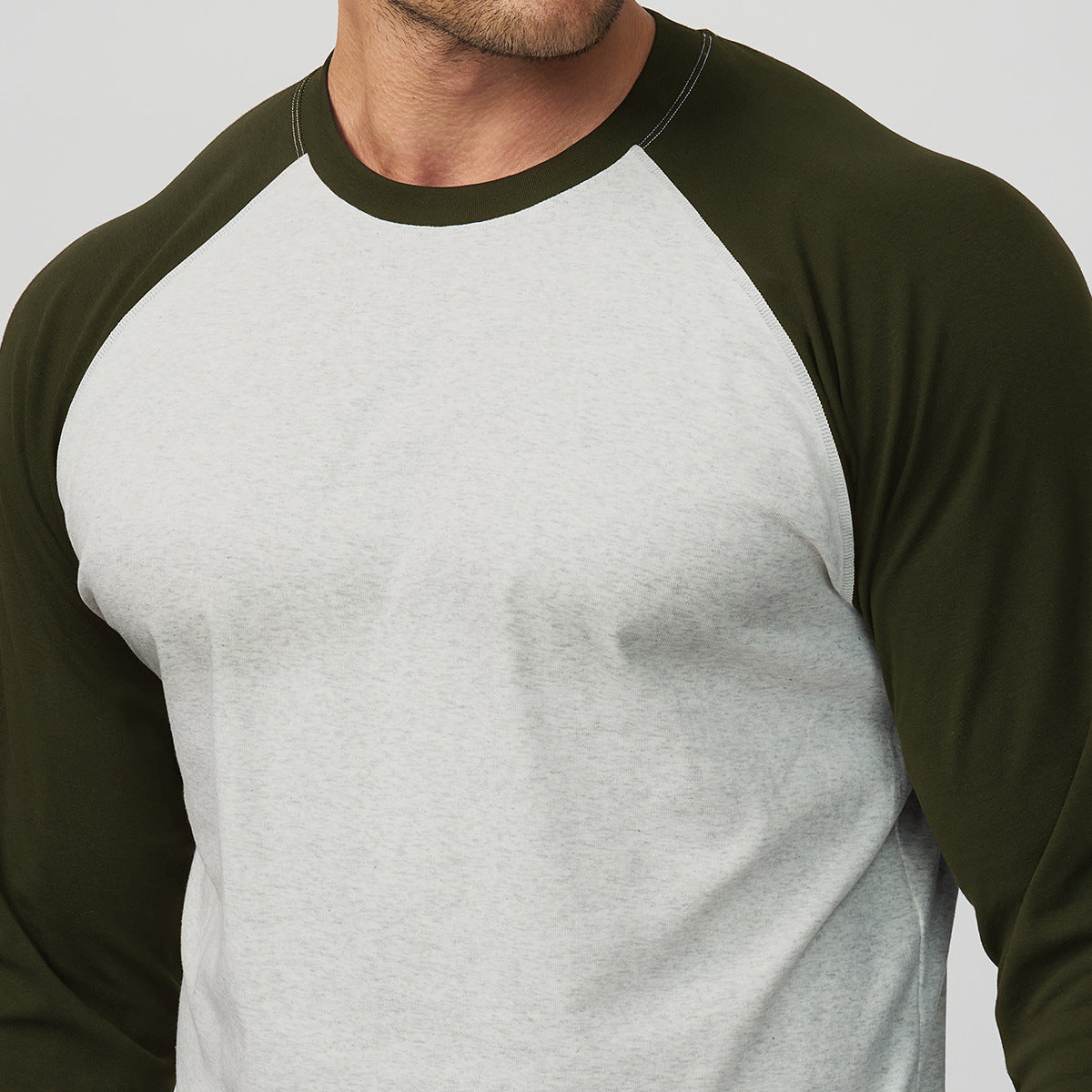 Men's Colorblock Raglan Sleeve Athletic T-Shirt-thumbmail-5