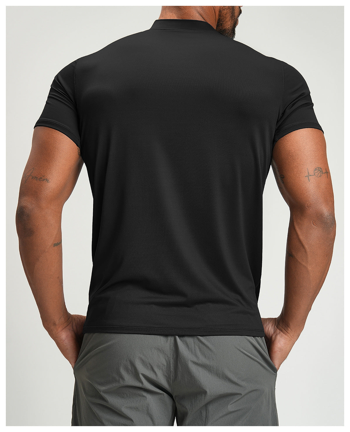 Men's Crew Neck Stretch Performance T-Shirt-thumbmail-3