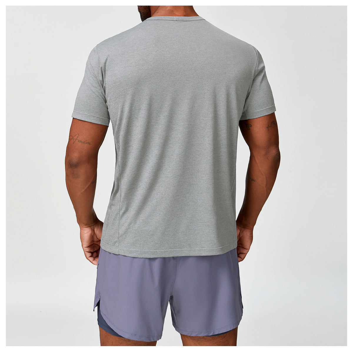 Men's Heathered Quick Dry Performance T-Shirt-thumbmail-29