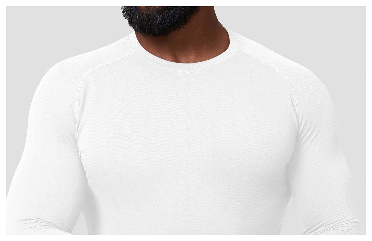 Men's Seamless Jacquard Long Sleeve Performance Shirt-thumbmail-8