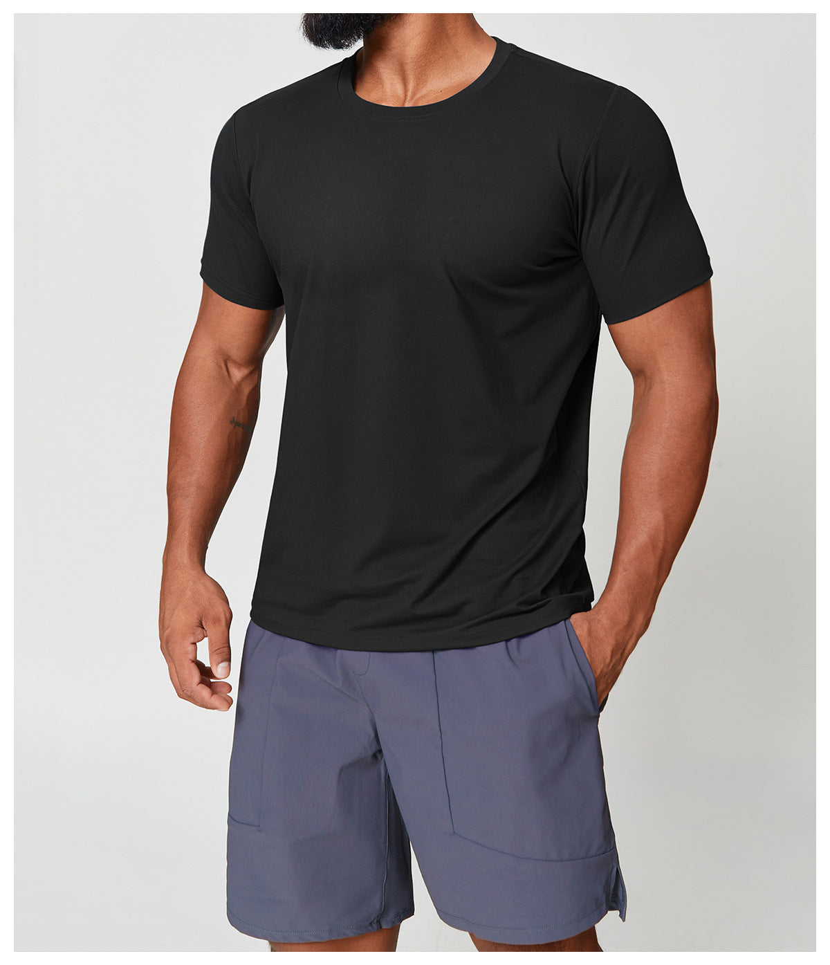 Men's Quick Dry Stretch Performance T-Shirt-thumbmail-2