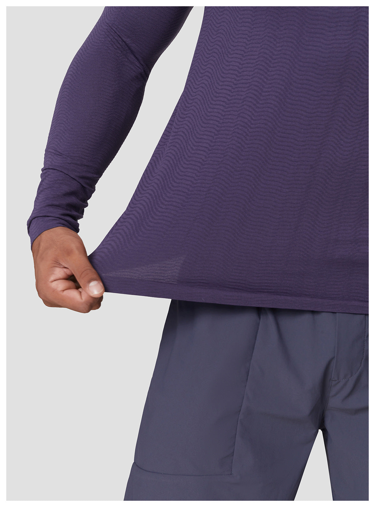 Men's Seamless Jacquard Long Sleeve Performance Shirt-thumbmail-21