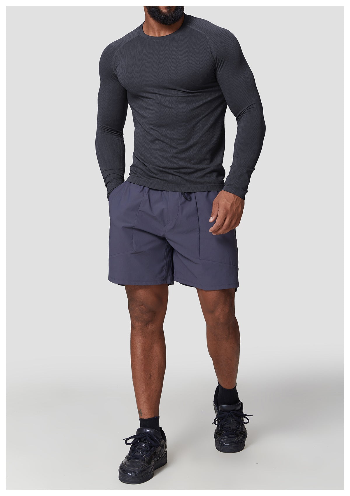 Men's Seamless Jacquard Long Sleeve Performance Shirt-thumbmail-22