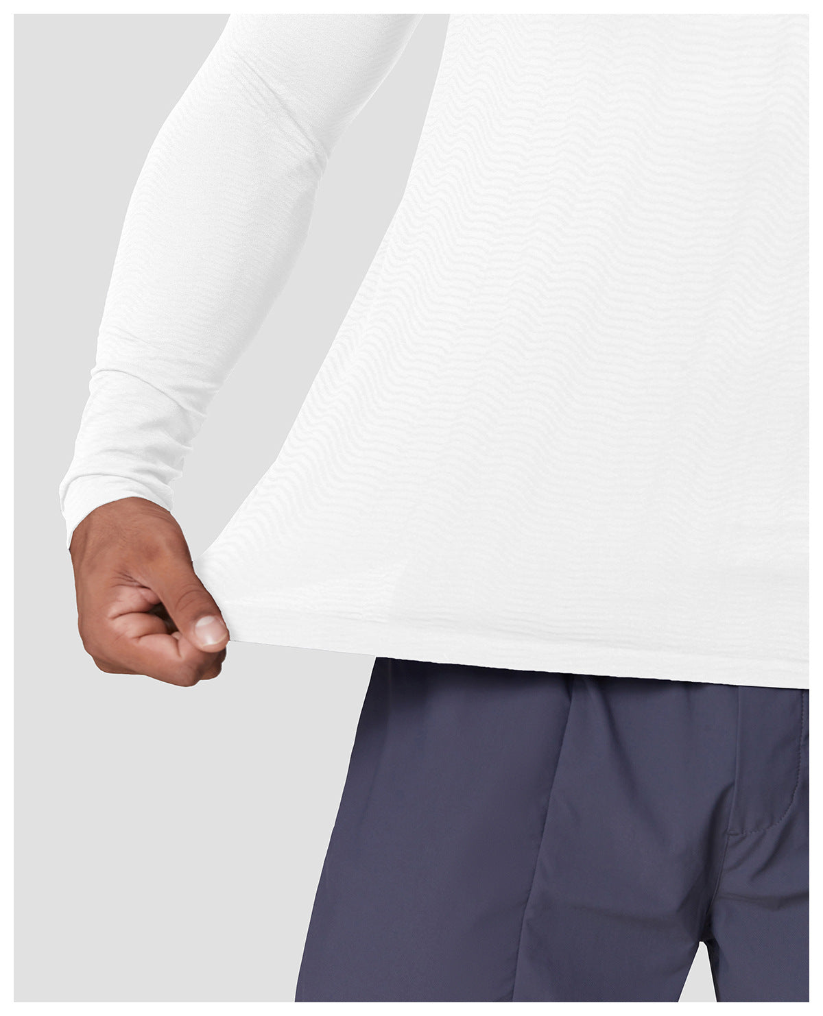 Men's Seamless Jacquard Long Sleeve Performance Shirt-thumbmail-36