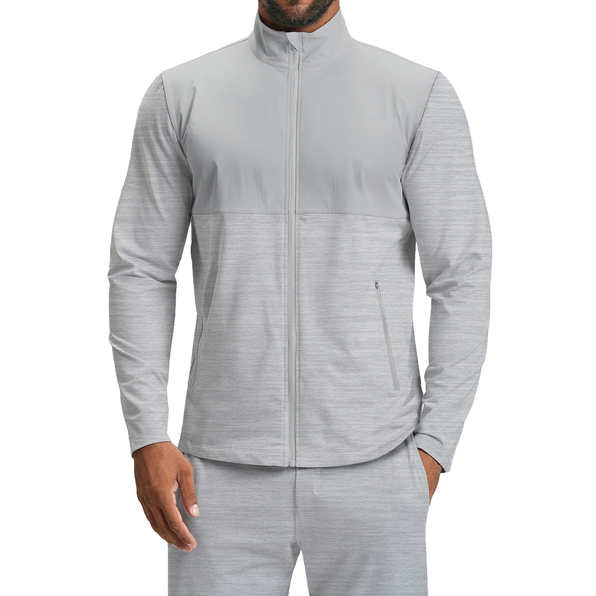 Men's Full Zip Athletic Training Jacket-thumbmail-6