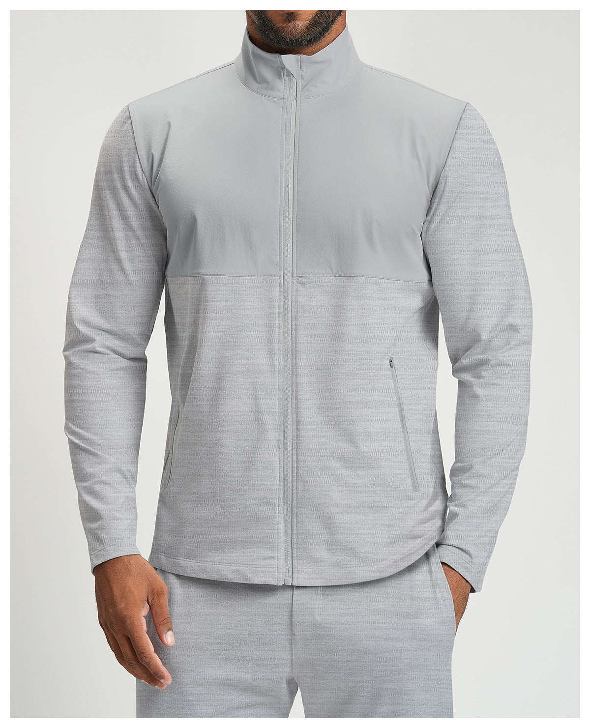 Men's Full Zip Athletic Training Jacket-thumbmail-7