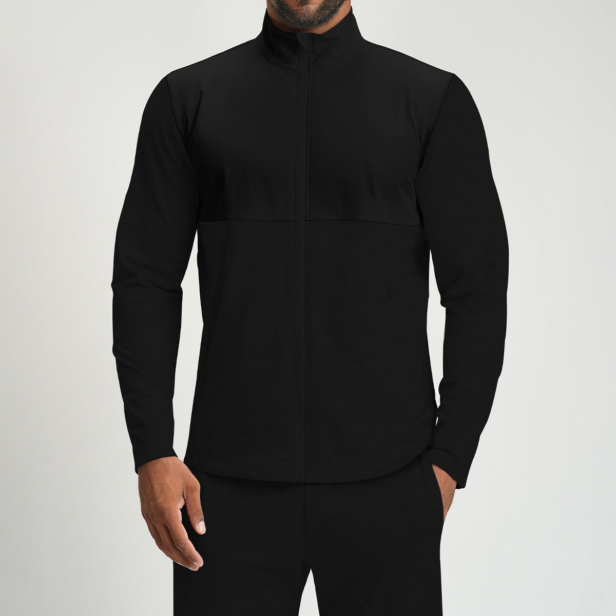 Men's Full Zip Athletic Training Jacket-thumbmail-9