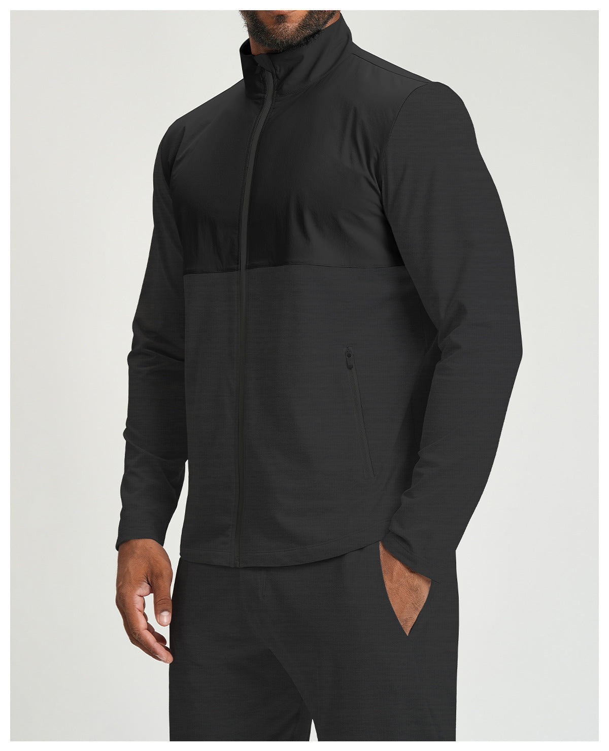 Men's Full Zip Athletic Training Jacket-thumbmail-11