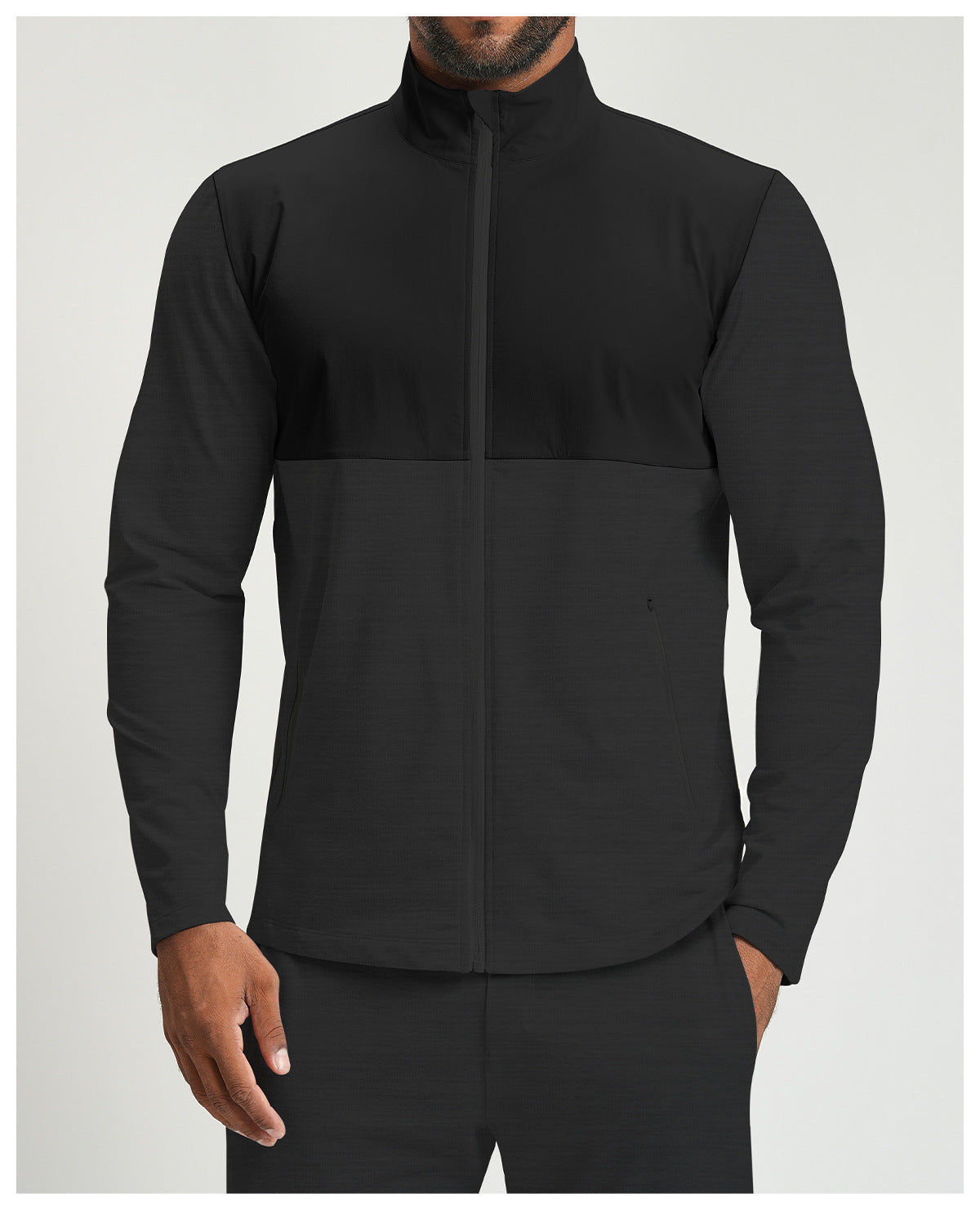 Men's Full Zip Athletic Training Jacket-thumbmail-13
