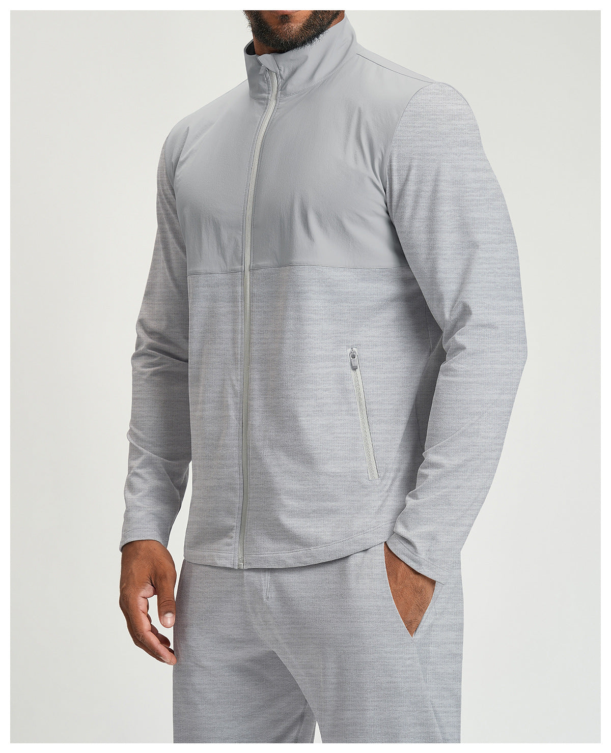 Men's Full Zip Athletic Training Jacket-thumbmail-23